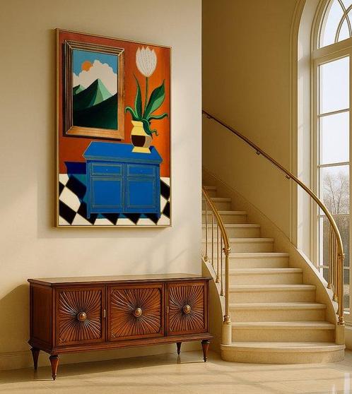 Valdi - Tulipán blanco - XL (No Reserve), Antiek en Kunst, Kunst | Schilderijen | Modern