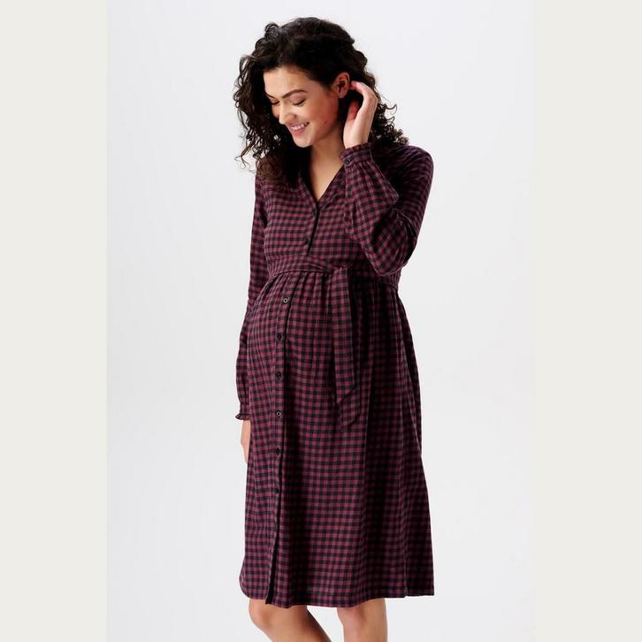 ZwangerschapsJurk Voedingsjurk Geruit van Flanel - Copy, Kleding | Dames, Positiekleding, Nieuw, Verzenden