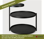 Ethnicraft Swivel Indoor bijzettafel 54x49x52 cm - Zwart, Huis en Inrichting, Tafels | Bijzettafels, Ophalen of Verzenden, Nieuw