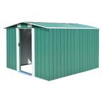 vidaXL Tuinschuur 257x298x178 cm metaal groen, Tuin en Terras, Tuinhuizen, Verzenden, Nieuw