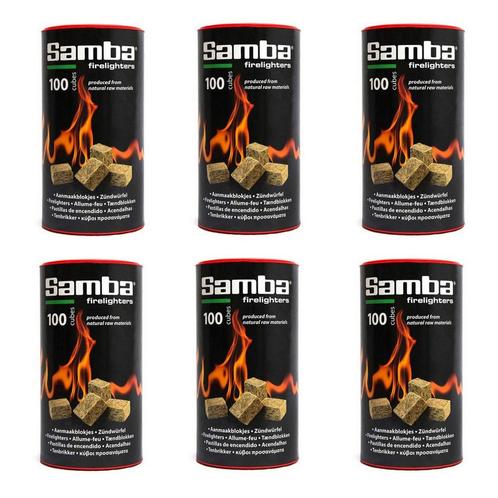 Samba Bruine Aanmaakblokjes Openhaard - 600 stuks in Koke..., Tuin en Terras, Barbecue-accessoires, Nieuw, Ophalen of Verzenden