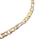 Bicolor gouden infinity schakel armband; Collinea | 21 cm, Sieraden, Tassen en Uiterlijk, Armbanden, Ophalen of Verzenden, Gebruikt