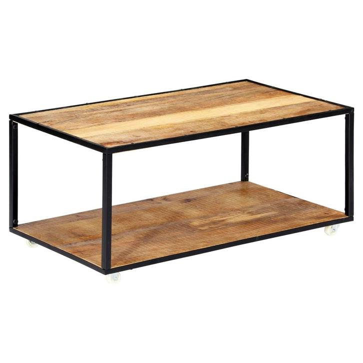vidaXL Salontafel 90x50x40 cm massief gerecycled hout, Huis en Inrichting, Tafels | Salontafels, 50 tot 100 cm, Nieuw, Overige houtsoorten