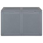 Tuinbox 180 L PP rattan grijs (Schuurtjes-Rekken), Tuin en Terras, Verzenden, Nieuw