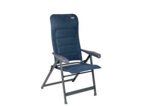 Crespo kampeer standen stoel ap-237 air-deluxe donker blauw, Caravans en Kamperen, Kampeeraccessoires, Nieuw