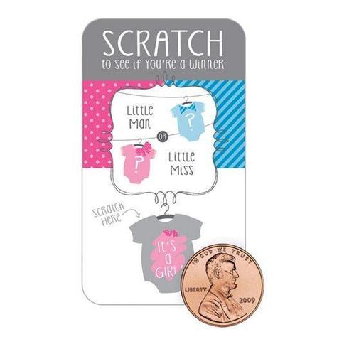 Gender reveal kraskaart, Hobby en Vrije tijd, Feestartikelen, Feestartikel, Nieuw, Verzenden