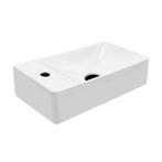 Fontein BWS Mini 37.5x22x10 cm Glans Wit (kraangat links), Ophalen of Verzenden, Nieuw, Overige typen
