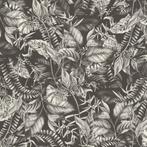 Profhome 394252-GU Bloemen behang jungle mat zwart wit 5,33, Verzenden