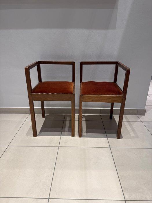 Stoel (2) - Beuken - Art-deco fauteuils, Antiek en Kunst, Antiek | Overige Antiek