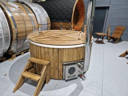 HOTTUB HOUTGESTOOKT HOT TUB JACUZZI AANBIEDING NU 2650 EURO, Tuin en Terras, Zwembaden, Overige typen, Nieuw, 80 tot 120 cm, Ophalen
