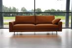 3 zits bank Cartel Living Nano lounge in leer 230 cm breed,, Design Made in Holland, Nieuw, Ophalen of Verzenden, Rechte bank