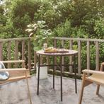 vidaXL Salontafel 45 cm poly rattan bruin, Tuin en Terras, Verzenden, Nieuw