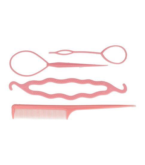 Styling Set Basic Puntkam Topsy Tail Easy Knot Roze, Sieraden, Tassen en Uiterlijk, Uiterlijk | Haarverzorging, Verzenden