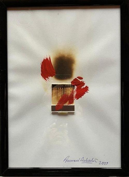 Bernard Aubertin (1934-2015) - Dessin de feu, Antiek en Kunst, Kunst | Schilderijen | Modern
