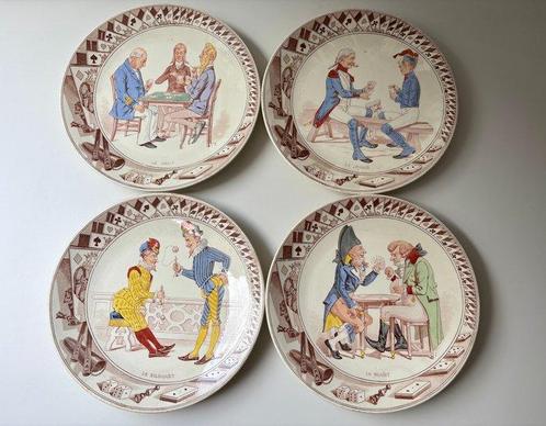 Sarreguemines - Wandbord (11) - Porselein - De Spelen, Antiek en Kunst, Antiek | Glas en Kristal