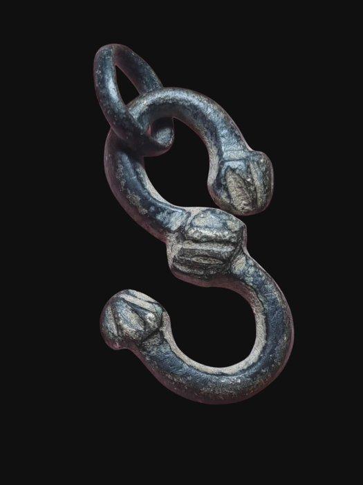 Viking periode Bronze Very Rare Fafnir Amulet Hanger (Zonder, Sieraden, Tassen en Uiterlijk, Antieke sieraden