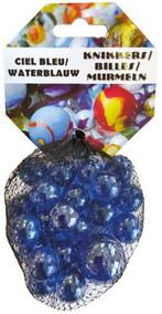 20+1 Kristal Blauw Knikkers | Don Juan - Buitenspeelgoed, Nieuw, Verzenden