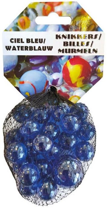 20+1 Kristal Blauw Knikkers | Don Juan - Buitenspeelgoed