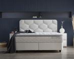 Opberg boxspring Dolcebedd - Beige - 140x200 cm, Verzenden, Nieuw, Beige, Modern