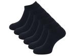 6 paar Badstof sneakersokken - SQOTTON® - Zwart, Kleding | Heren, Verzenden, Nieuw
