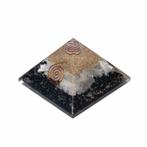 Orgonite Piramide Zwarte Toermalijn/ Seleniet (70 mm), Verzamelen, Mineralen en Fossielen, Verzenden