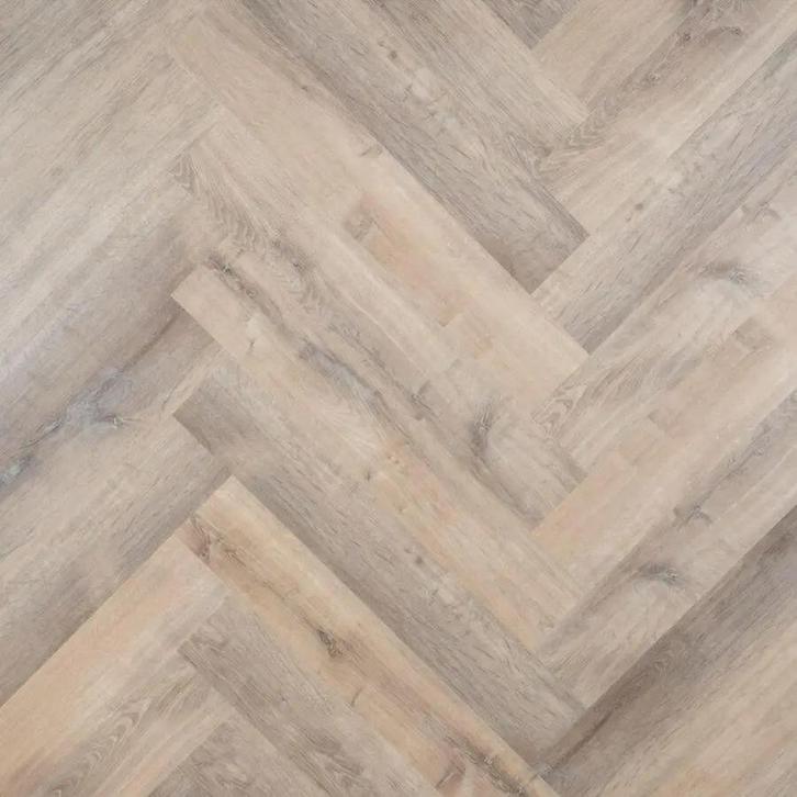 Otium Mist Herringbone klikpvc PVC, Huis en Inrichting, Stoffering | Vloerbedekking, Overige typen, Grijs, Nieuw, Ophalen of Verzenden