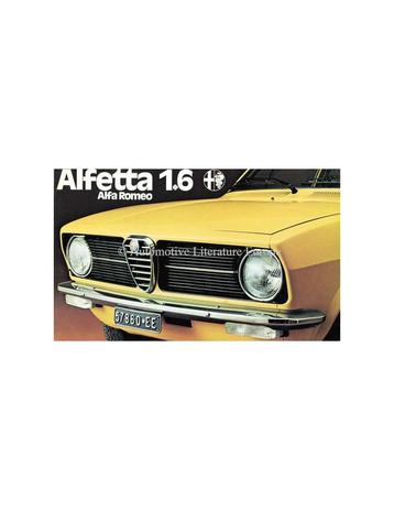 1975 ALFA ROMEO ALFETTA 1.6 BROCHURE FRANS beschikbaar voor biedingen
