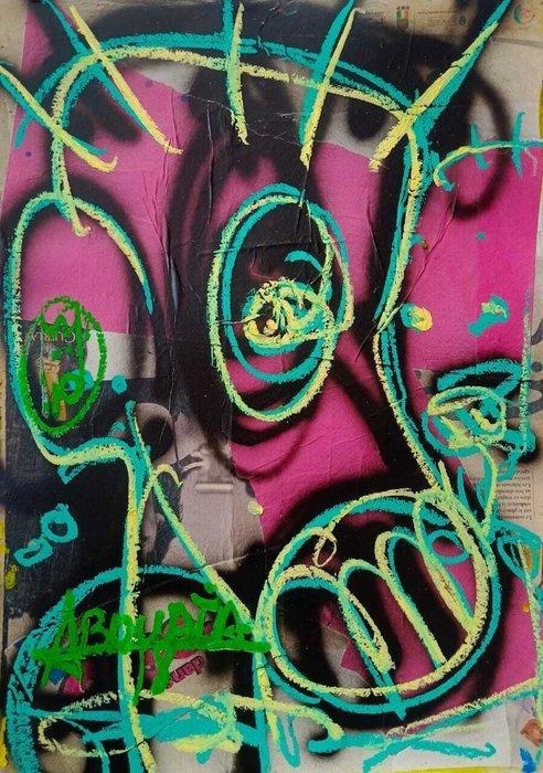 Aboudia (1983) - Untitled, Antiek en Kunst, Kunst | Schilderijen | Modern