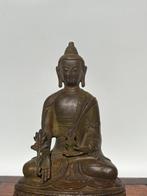 Medicijn Boeddha - Brons - Tibet - Eind 20e eeuw