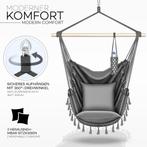 Tillvex® Hangstoel - Binnen & Buiten - Tot 150kg - 2 Kussens, Huis en Inrichting, Verzenden, Zo goed als nieuw