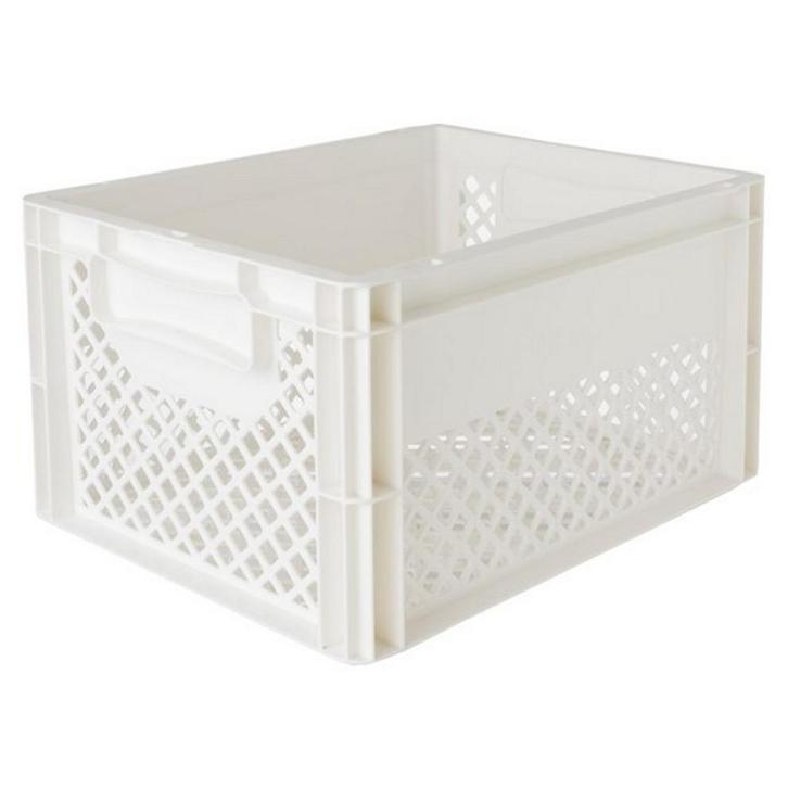 Fast Rider Kunststof Fietskrat Medium 25 liter Wit, Fietsen en Brommers, Fietsaccessoires | Fietsmanden, Nieuw, Verzenden