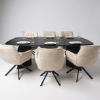 Tafel Deens Ovaal Eikenhout  Set Driehoek  180x90, Huis en Inrichting, Tafels | Eettafels, Nieuw