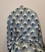 360x280cm! Exclusieve Art Deco-stof met geometrische textuur