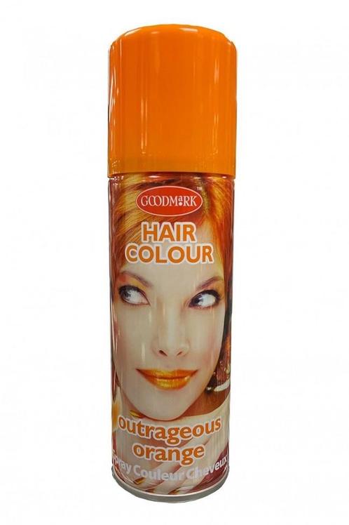Haarspray Oranje 125Ml, Hobby en Vrije tijd, Feestartikelen, Nieuw, Verzenden