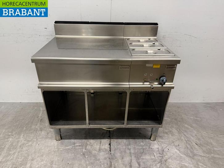 RVS Alpeninox Blind unit met Bain Marie 1/1 GN 230V 105 cm, Zakelijke goederen, Horeca | Keukenapparatuur, Gebruikt, Ophalen of Verzenden