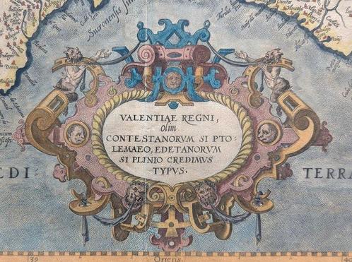 Spanje - Valencia; Ortelius - Valentiae Regni olim, Boeken, Atlassen en Landkaarten