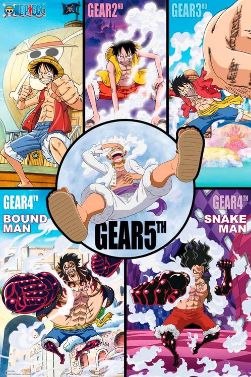 Poster One Piece Gears History 61x91,5cm, Verzamelen, Posters, Nieuw, A1 t/m A3, Verzenden