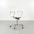 Frontseat vergaderstoel, wit leder, verrijdbaar, Huis en Inrichting, Bureaustoelen, Ophalen of Verzenden, Nieuw