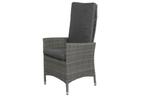 VDG Timber wicker verstelbare tuinstoel - Organic grey, Tuin en Terras, Verzenden, Nieuw, Overige materialen