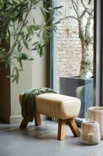 Gym Bench Leather Sand - Gangbankje - Hout, Leder