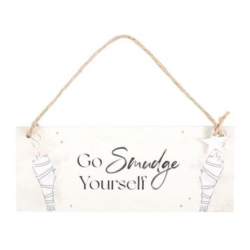 Tekstbord - Go Smudge Yourself beschikbaar voor biedingen