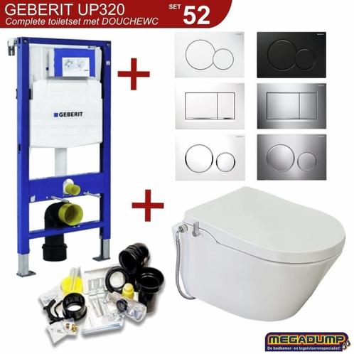 UP320 Toiletset 52 Wiesbaden Luxe Douchewc Stroomloos Metro, Huis en Inrichting, Badkamer | Complete badkamers, Nieuw, Ophalen of Verzenden