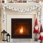 vidaXL Kerstbal Guirlande Wit en Zilver 186 cm Polystyreen, Diversen, Verzenden