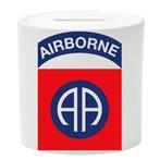 Spaarpot - Logo US Army 82nd Airborne Division - All America, Verzamelen, Spaarpotten, Nieuw, Ophalen of Verzenden