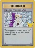 Imposter Professor Oak Pokémon kaart 25th Celebrations serie, Hobby en Vrije tijd, Verzamelkaartspellen | Pokémon, Nieuw, Foil
