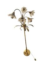 Staande lamp - In de geest van Maison Charles - Messing,