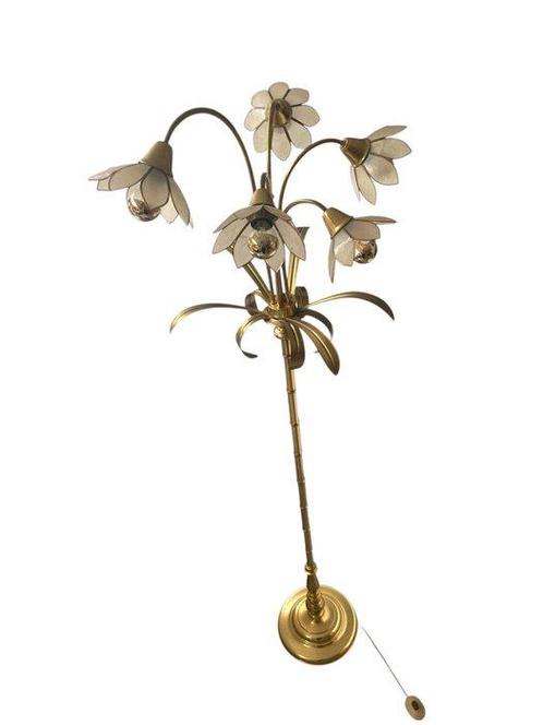 Staande lamp - In de geest van Maison Charles - Messing,, Antiek en Kunst, Kunst | Designobjecten