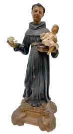 sculptuur, San Antonio de Padua - Escuela española - 42 cm -