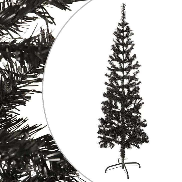 vidaXL Kerstboom smal 150 cm zwart, Diversen, Kerst, Nieuw, Verzenden