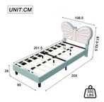 Prinsessenbed 90x200 cm – Fluweel Kinderbed Met Stijl, Verzenden, Nieuw